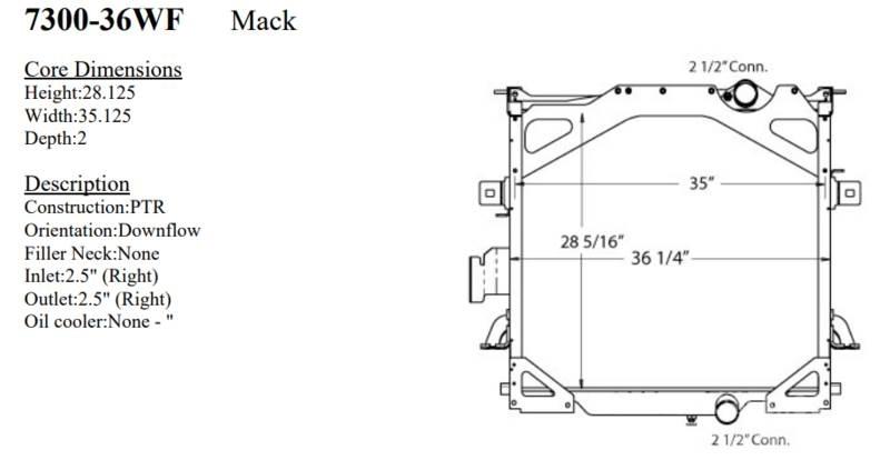 Mack CTP Радиатори
