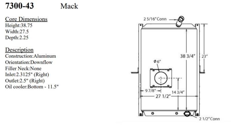 Mack MRU Радиатори
