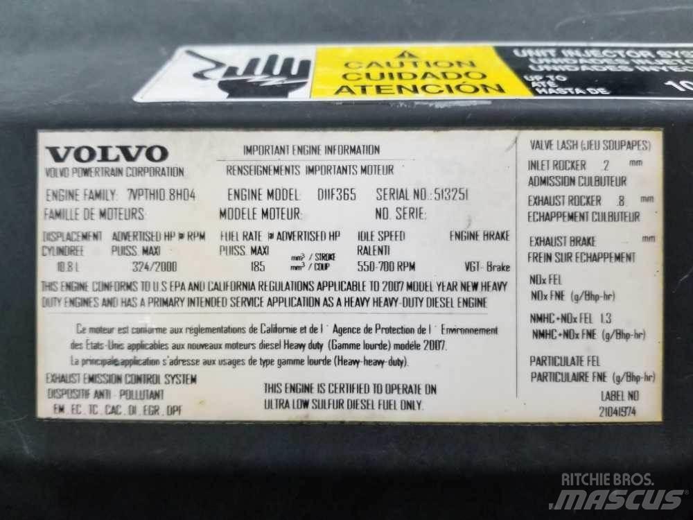 Volvo D11F Двигатели