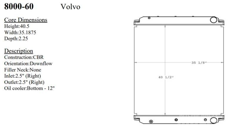 Volvo VT Радиатори
