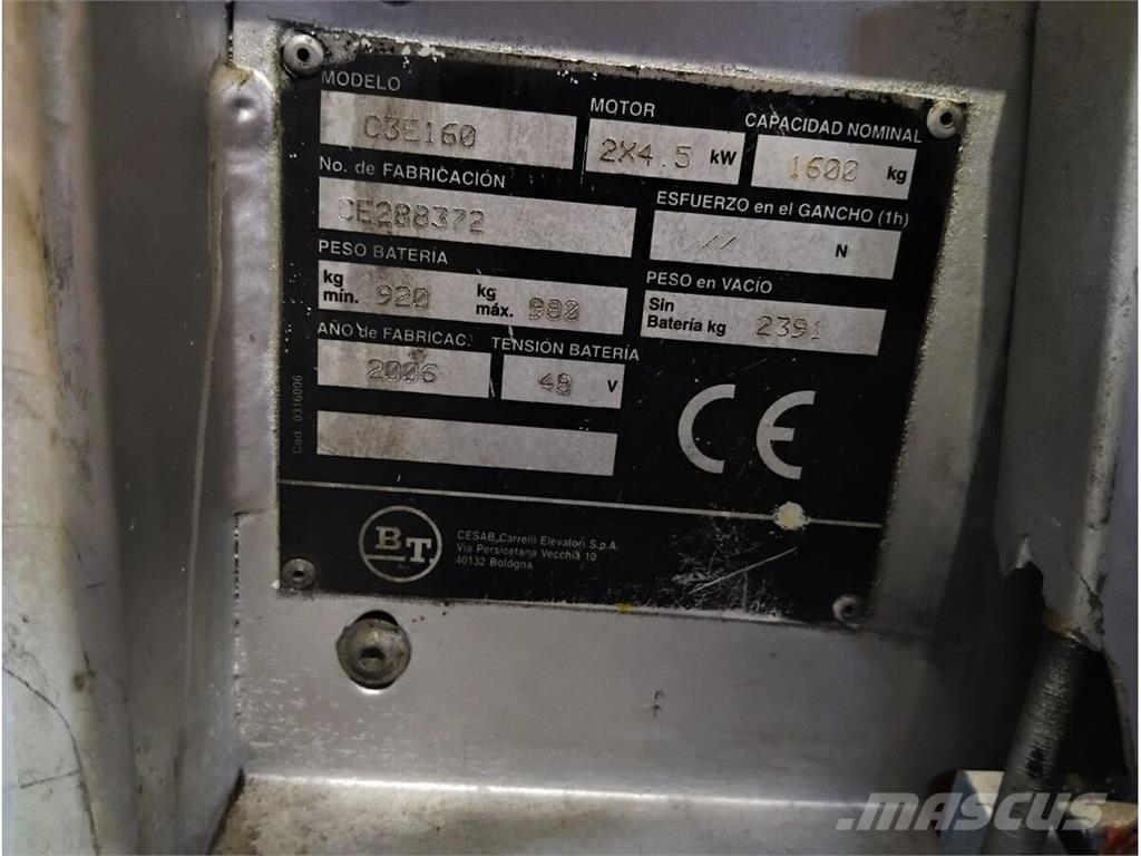 BT C3E160 Вилични кари-повдигачи - други