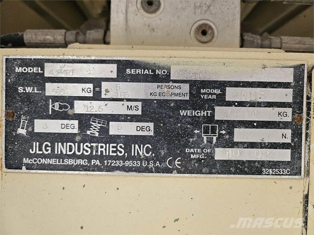 JLG 4394RT Ножични работни платформи