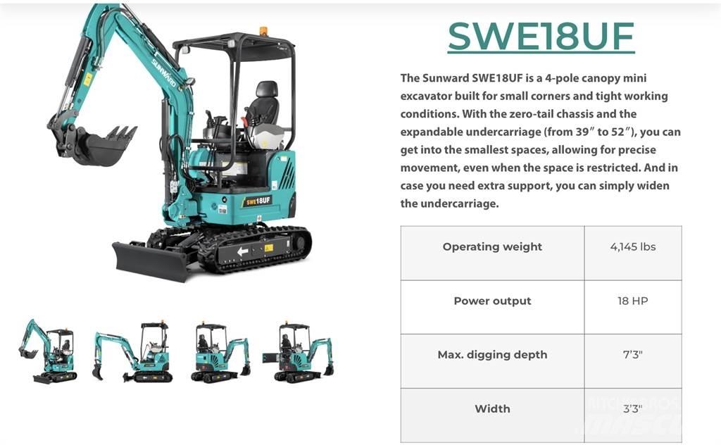 Sunward SWE18 Верижен екскаватор