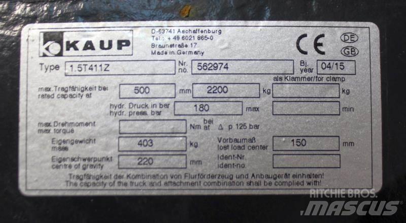 Kaup 1,5T411Z Друг прикачен инвентар и компоненти