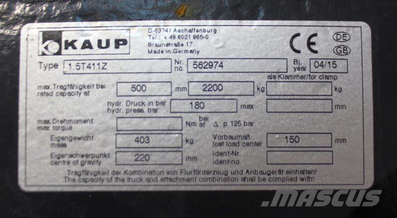 Kaup 1,5T411Z Друг прикачен инвентар и компоненти
