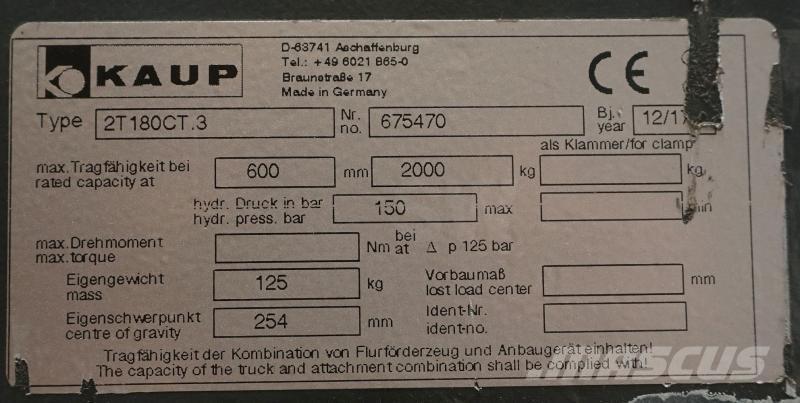 Kaup 2T180CT.3 Вилки