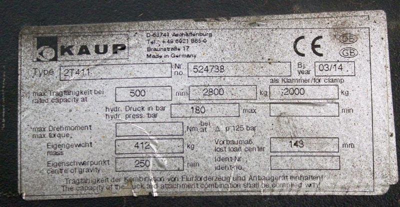 Kaup 2T411 Друг прикачен инвентар и компоненти