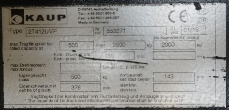Kaup 2T412UVP Друг прикачен инвентар и компоненти