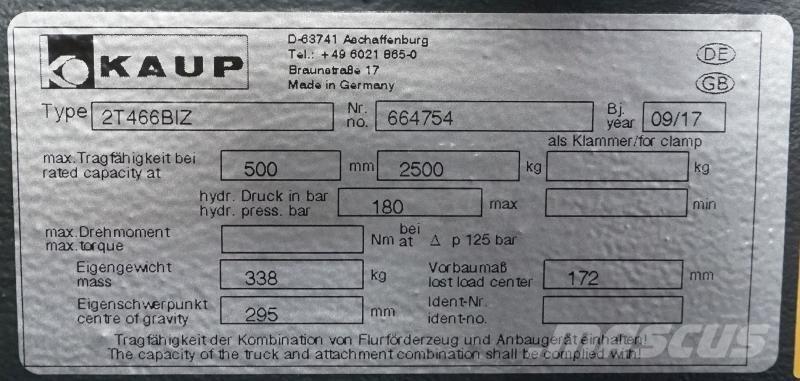 Kaup 2T466BIZ Друг прикачен инвентар и компоненти