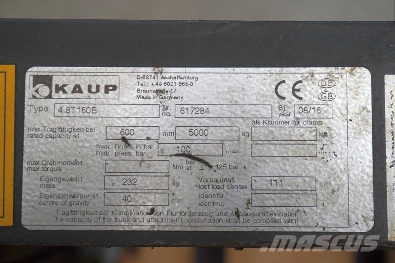 Kaup 4,8T160B Друг прикачен инвентар и компоненти