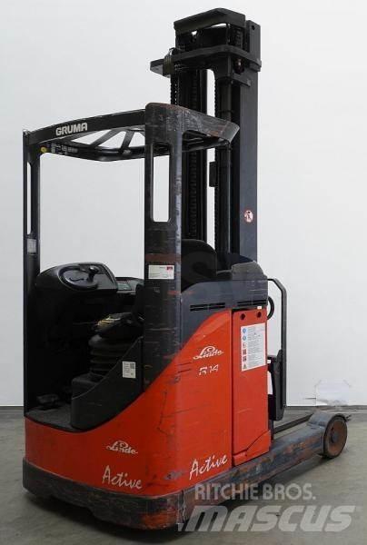 Linde R 14 115 Ретрак/ Високоповдигач с изместване на вилката напред