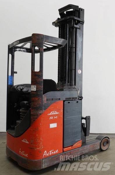 Linde R 14 115 Ретрак/ Високоповдигач с изместване на вилката напред