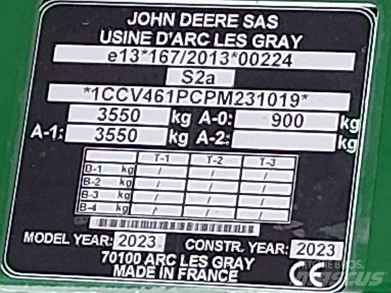 John Deere V461M Селскостопанство - Други