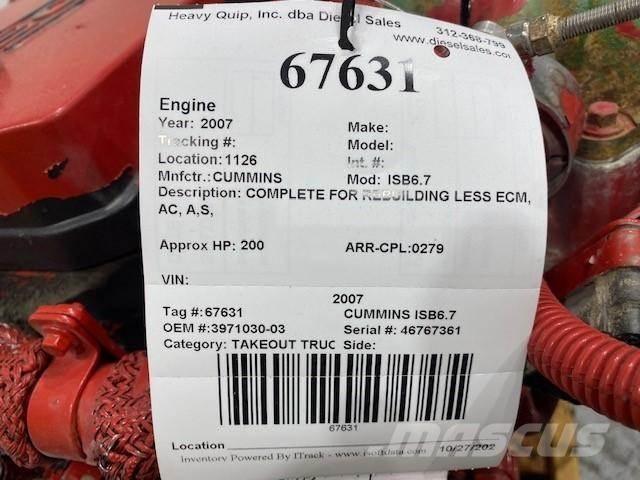 Cummins ISB6.7 Двигатели