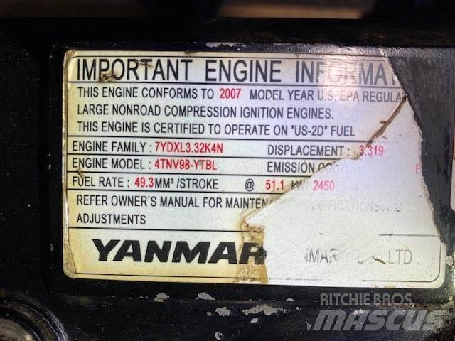 Yanmar 4TNV98-YTBL Двигатели