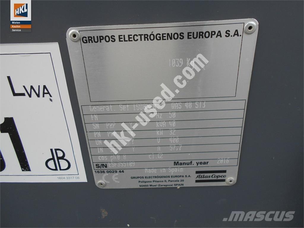 Atlas Copco QAS 40 KDS Други генератори
