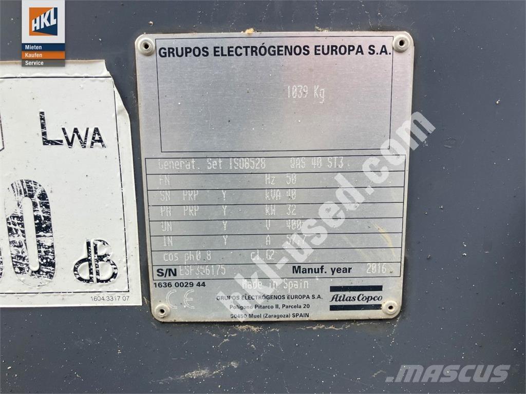 Atlas Copco QAS 40 KDS Други генератори
