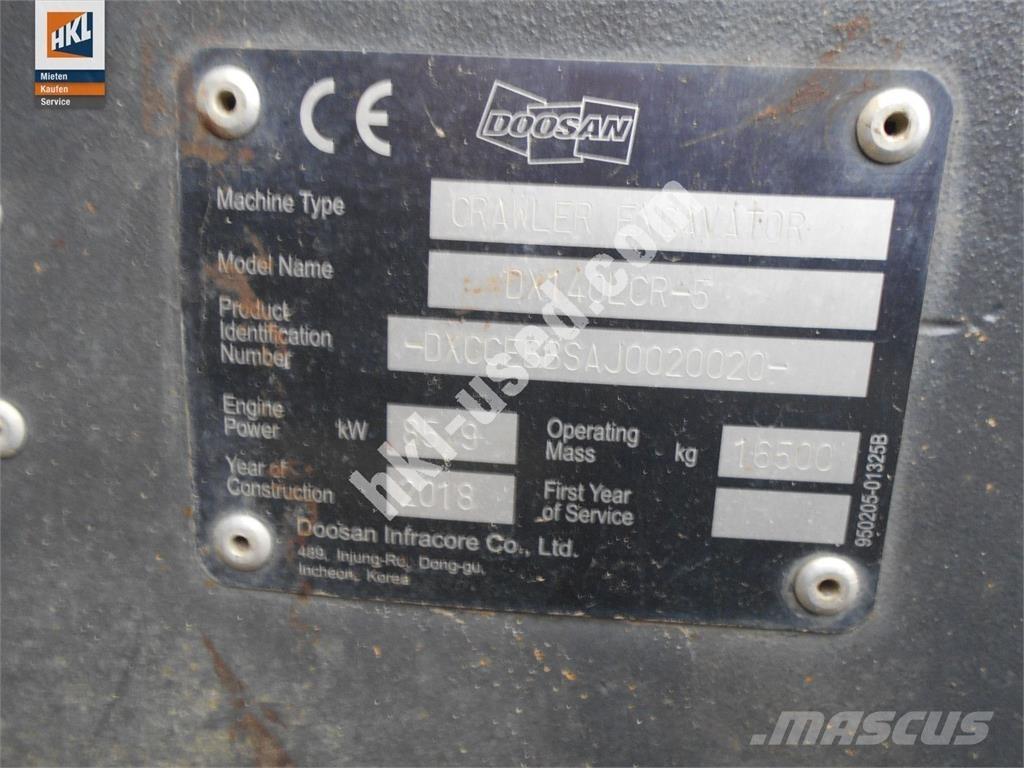 Doosan DX 140 LCR-5 Верижен екскаватор