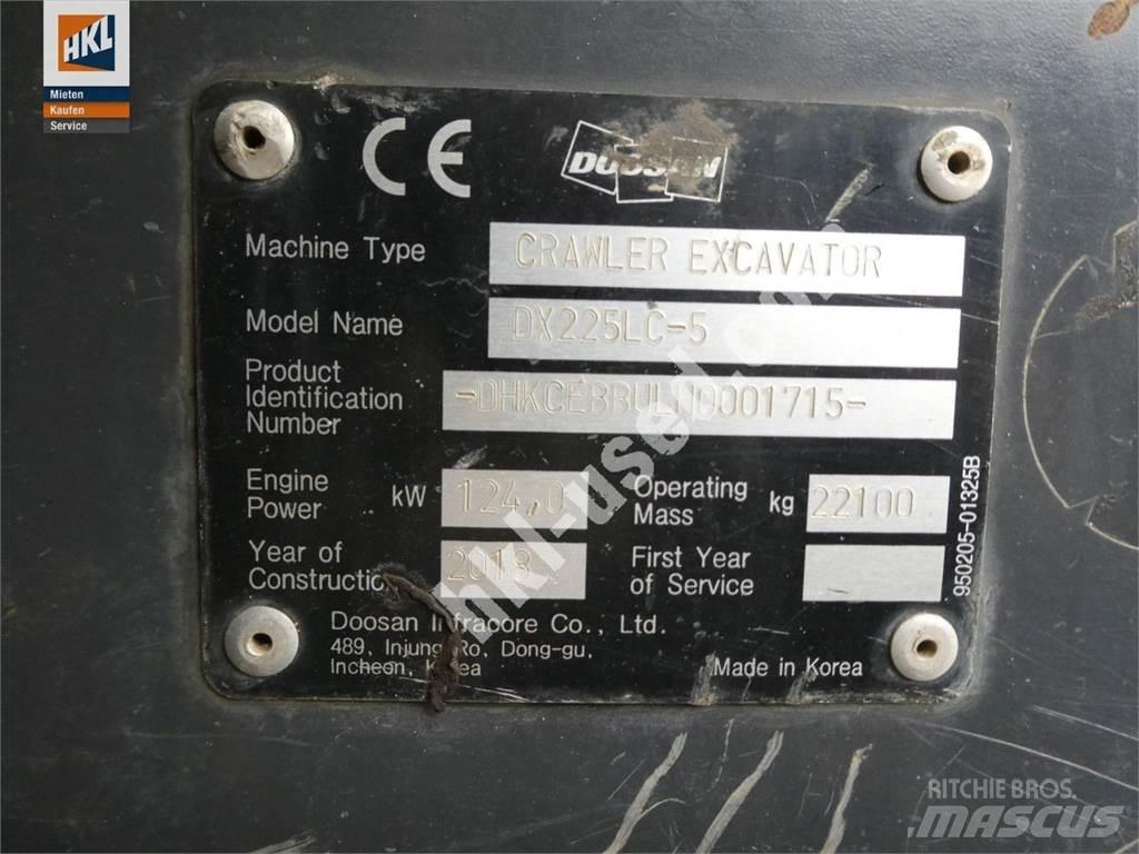 Doosan DX 225 LC-5 Верижен екскаватор