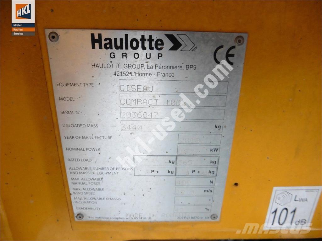 Haulotte COMPACT 10 DX Строителство - Други