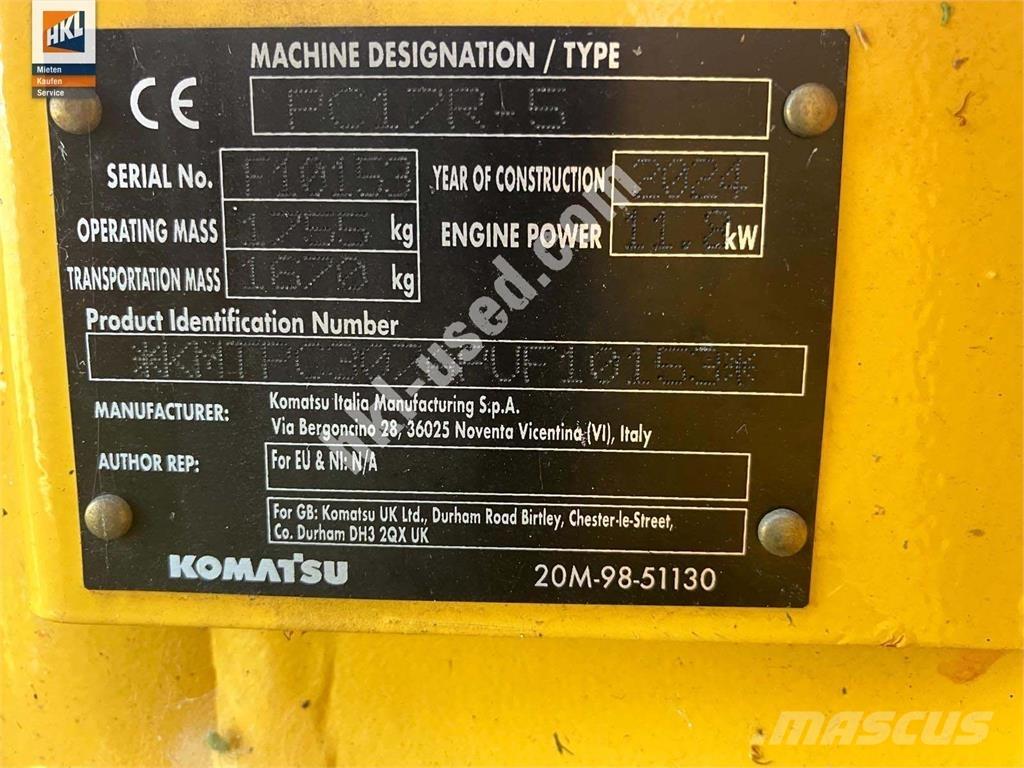 Komatsu PC 17 R-5 Мини екскаватори < 7 т
