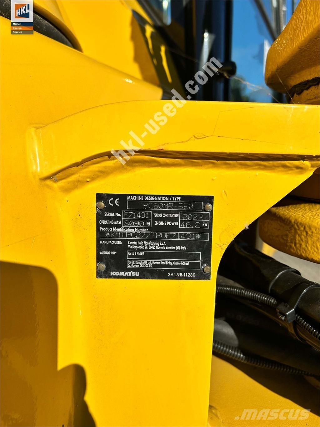 Komatsu PC 80 MR-5 Мини екскаватори < 7 т