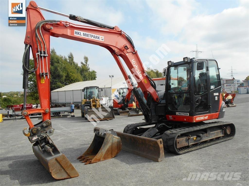 Kubota KX 080-4 Мини екскаватори < 7 т