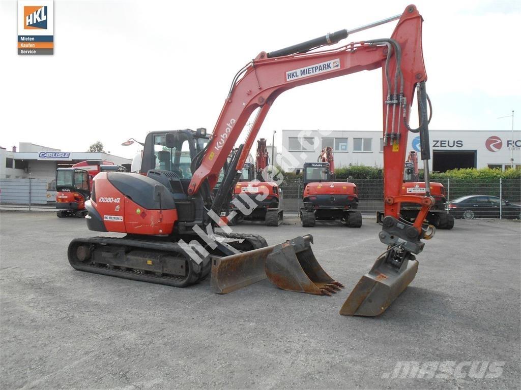 Kubota KX 080-4 Мини екскаватори < 7 т