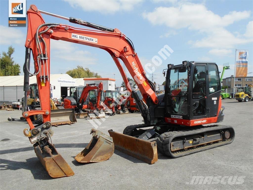 Kubota KX 080-4 Мини екскаватори < 7 т