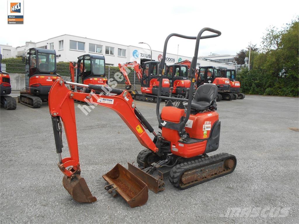 Kubota U 10-3 Мини екскаватори < 7 т