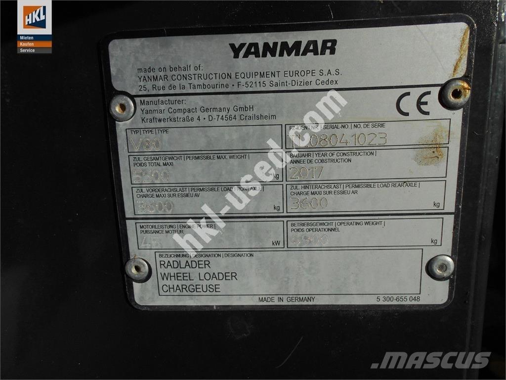 Yanmar V 80 Колесни товарачи