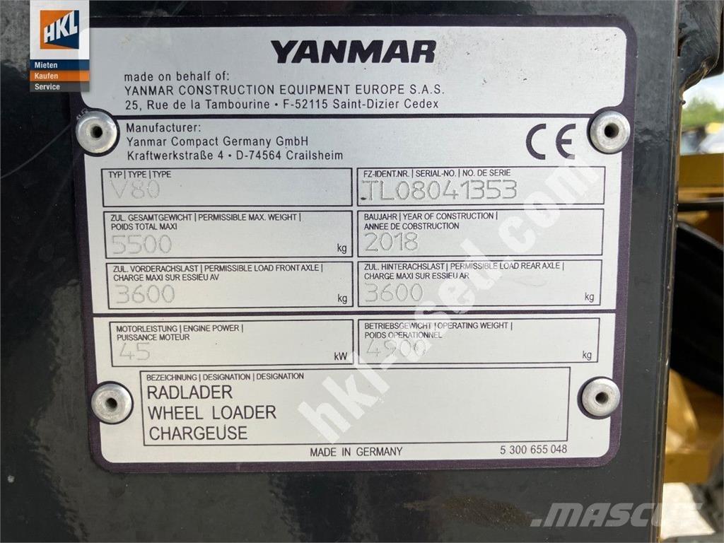 Yanmar V 80 Колесни товарачи