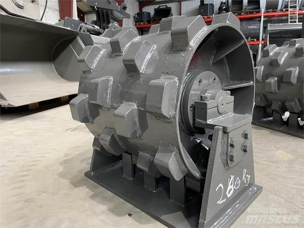  450 mm kompaktorhjul Пневматични гумени  ролки
