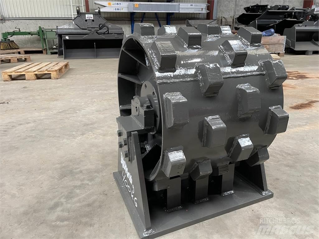  470 mm kompaktorhjul Пневматични гумени  ролки

