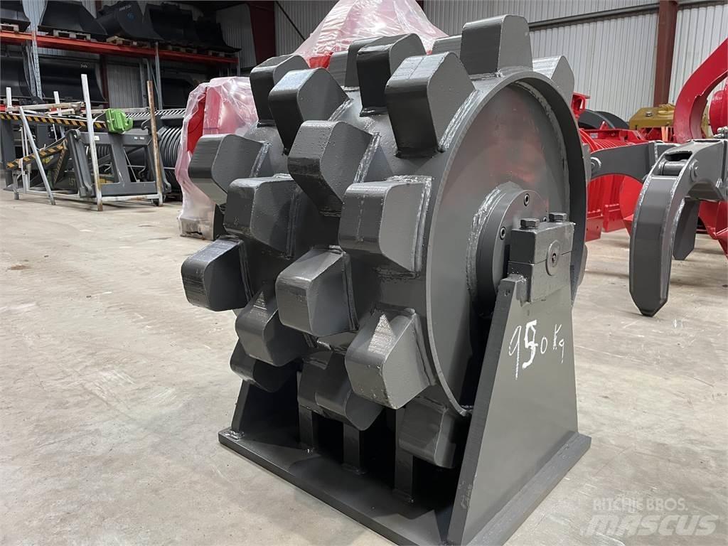  570 mm kompaktorhjul Пневматични гумени  ролки
