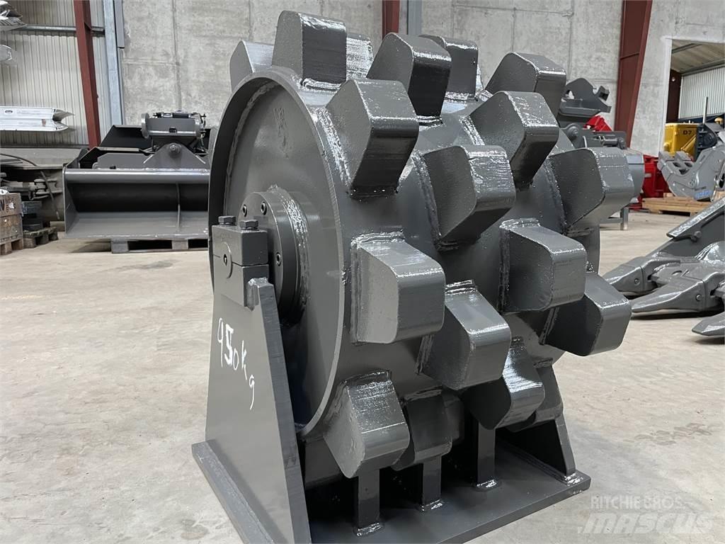  570 mm kompaktorhjul Пневматични гумени  ролки
