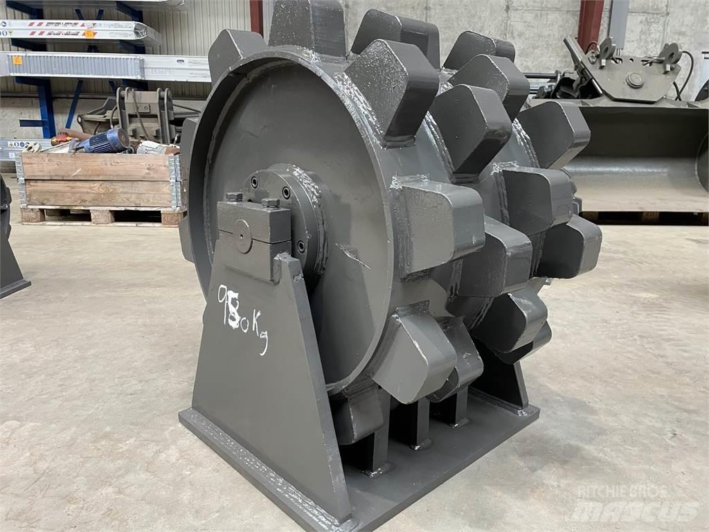  570 mm kompaktorhjul Пневматични гумени  ролки
