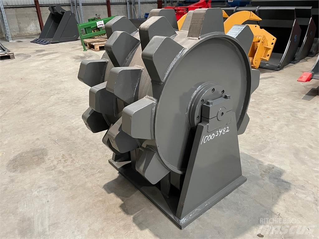  650 mm Kompaktorhjul Пневматични гумени  ролки
