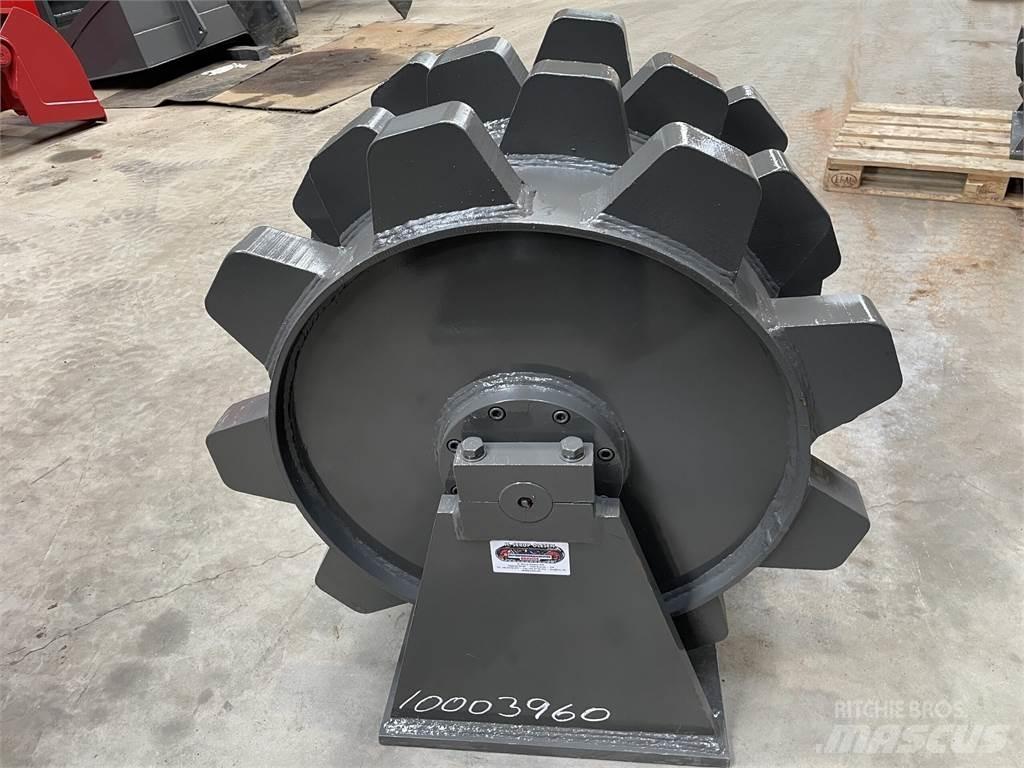  650 mm kompaktorhjul Пневматични гумени  ролки
