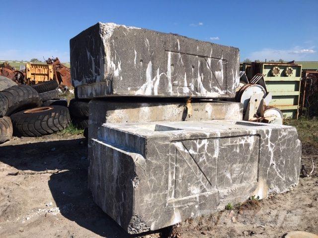  Ballastvægte 3 stk. - 3500 kg Части и оборудване за кранове
