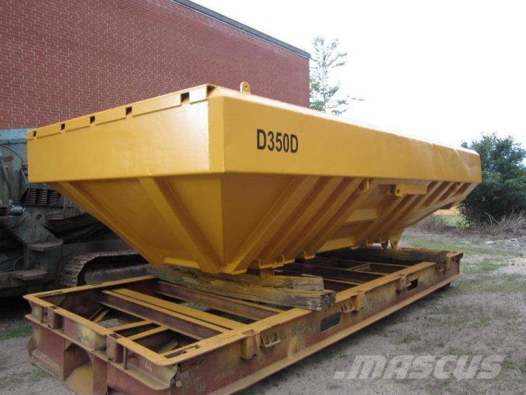 CAT D350D dumperkasse, brugt Странични самосвали
