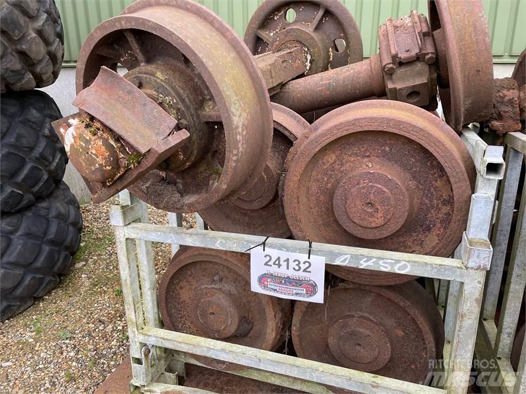  Skinnehjul ø450 mm + flange Гуми