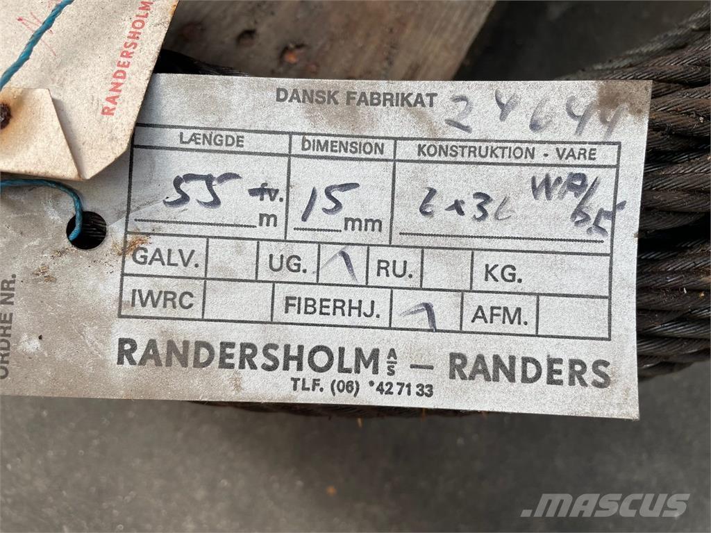  Stålwire Ø15 mm Части и оборудване за кранове
