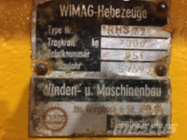  Wimag RHS72 løfteåg - 7 ton Части и оборудване за кранове
