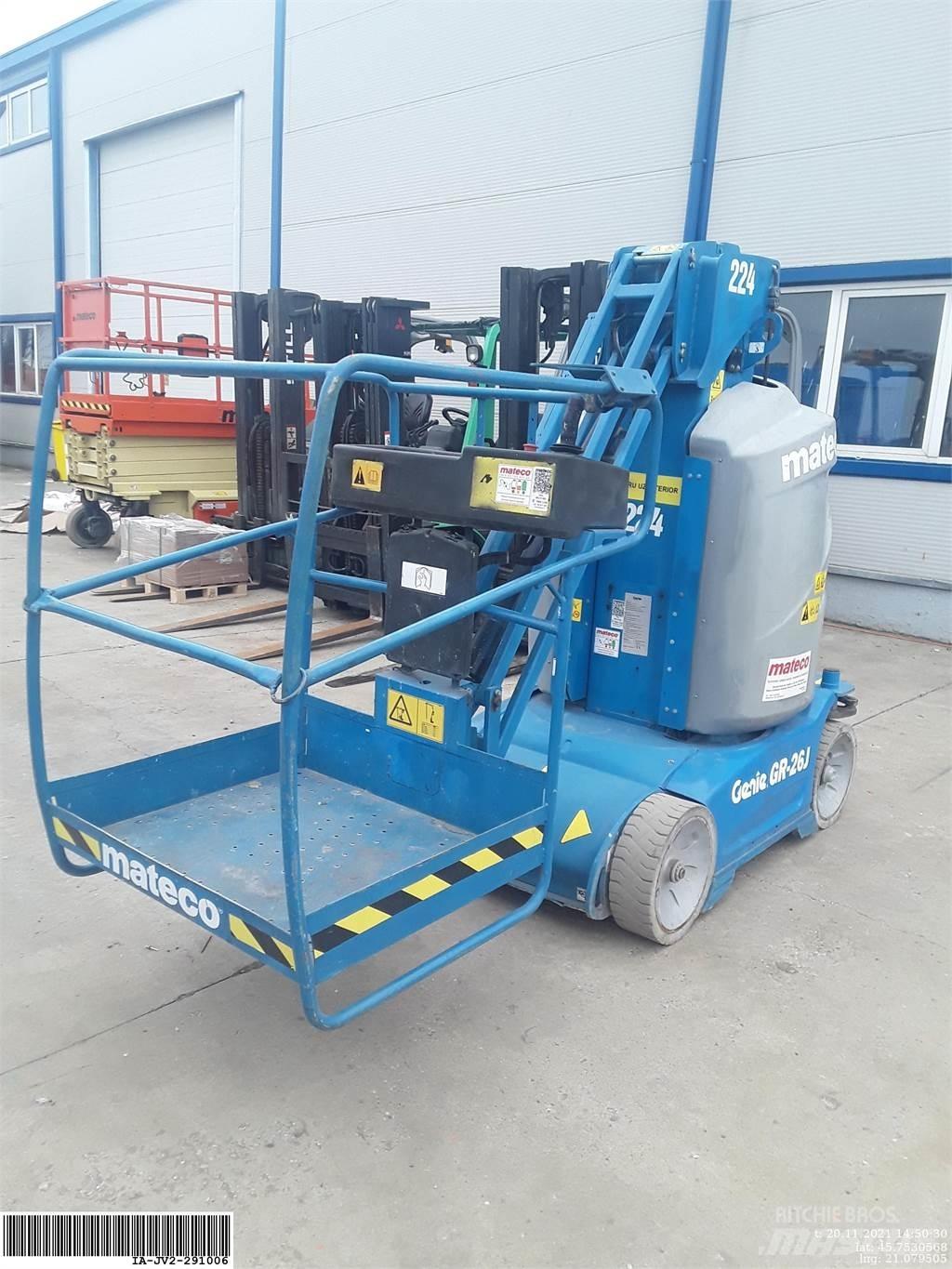 Genie GR26J Вертикални мачтови повдигачи
