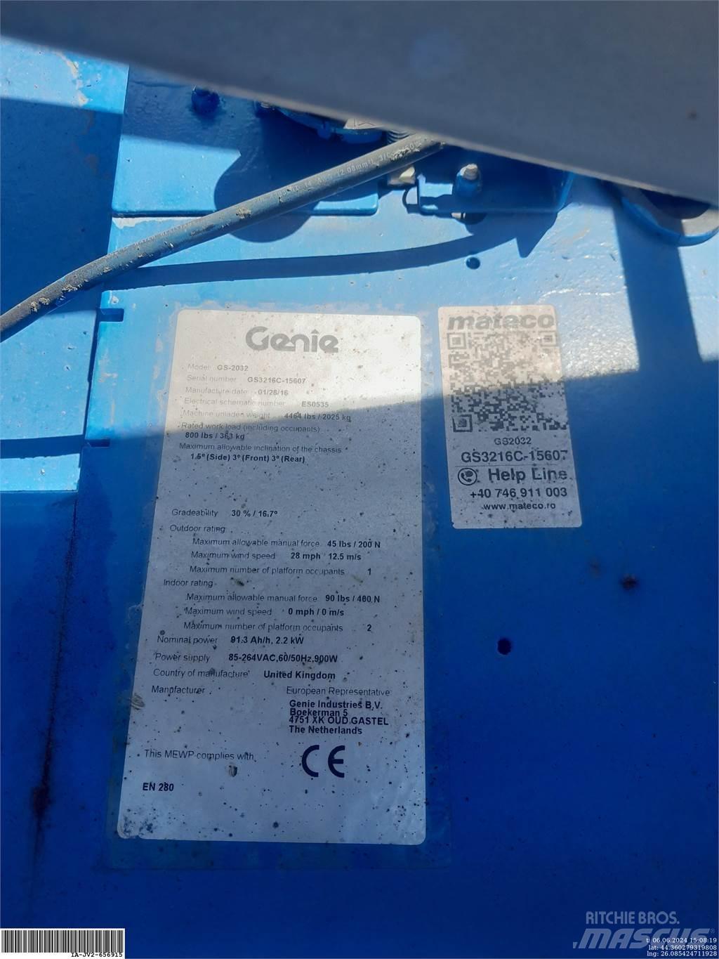 Genie GS2032 Ножични работни платформи