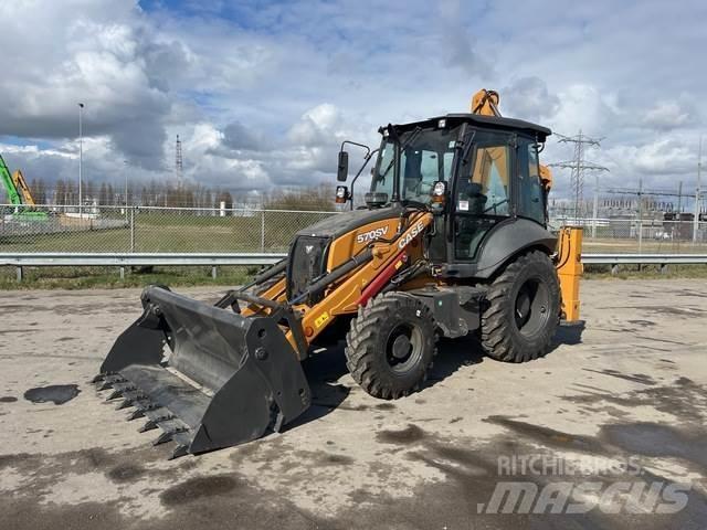 CASE 570SV Товарач със заден ексватор