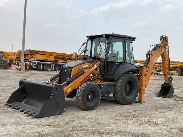 CASE 570SV Товарач със заден ексватор