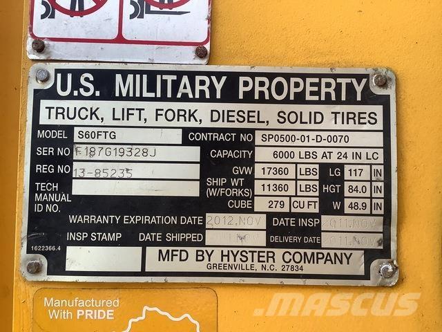 Hyster S60FTG Вилични кари-повдигачи - други