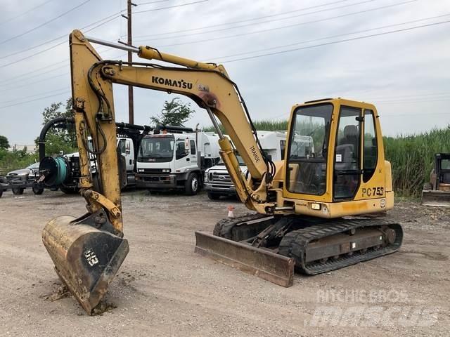 Komatsu PC75R Верижен екскаватор